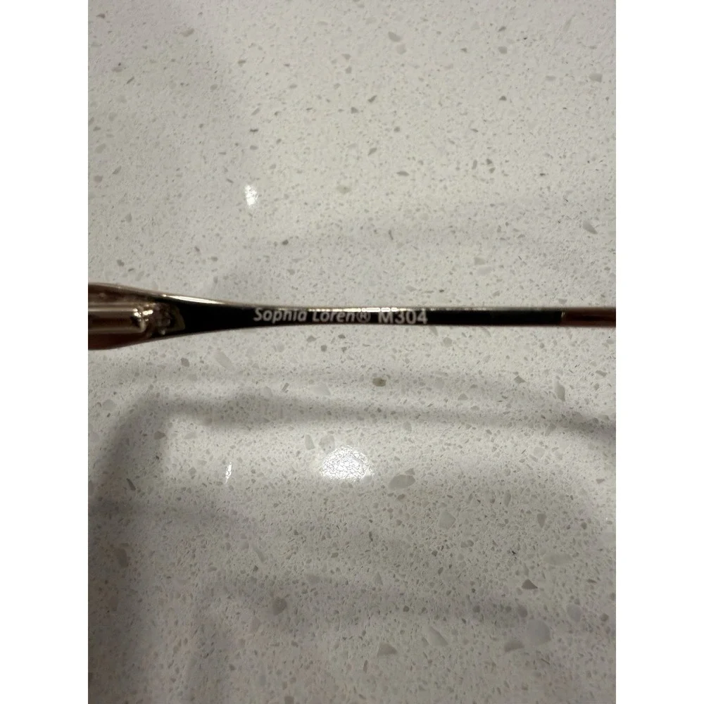 Sophia‎ Loren M304 Zyloware 168 Eyeglasses Frames Only Brown Gold 50-19-135